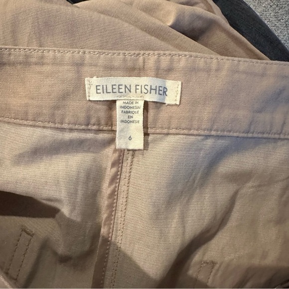 Eileen‎ Fisher Organic Cotton Steel Wide-Leg Pant Lagenlook Size 6 - Picture 8 of 9